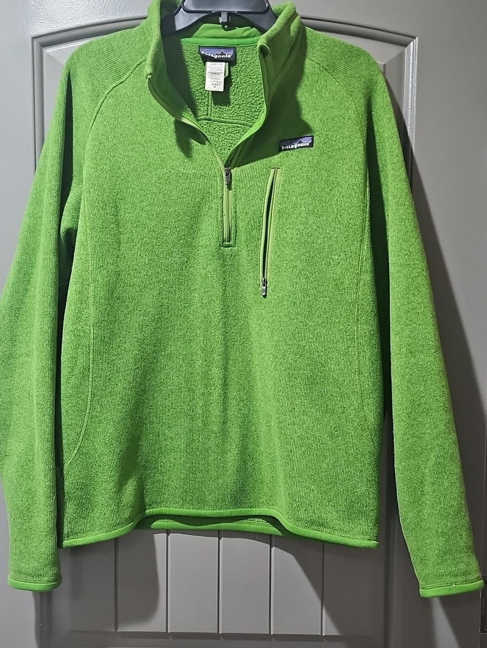 Patagonia Men’s Green Quarter-Zip Fleece Pullover(WA)
